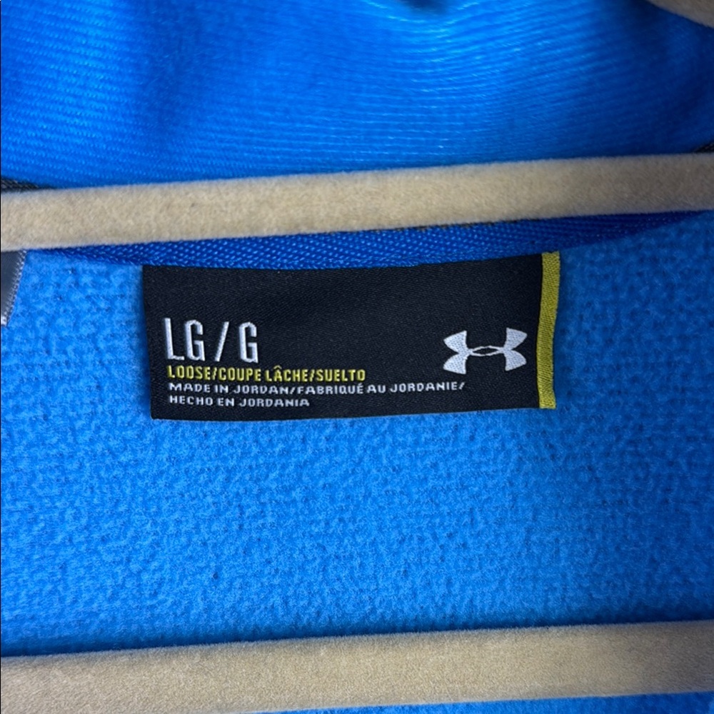 Under Armour Blue Windbreaker Size LG/G - Picture 2 of 3
